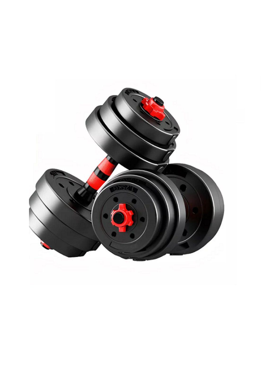 Set de Mancuernas y Barra Unibles 20kg Overfit Fitness Ajustables-0