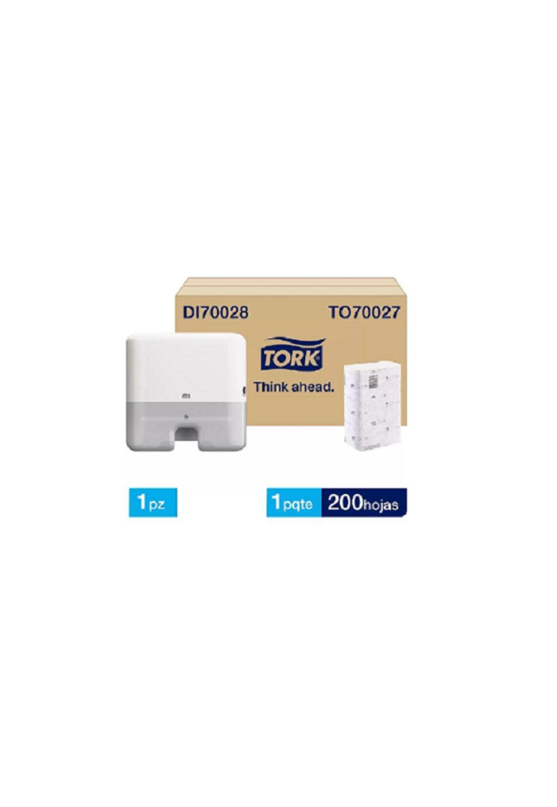Dispensador de Toallas Interfoliadas Tork Xpress® con Carga Gratis Blanco-2