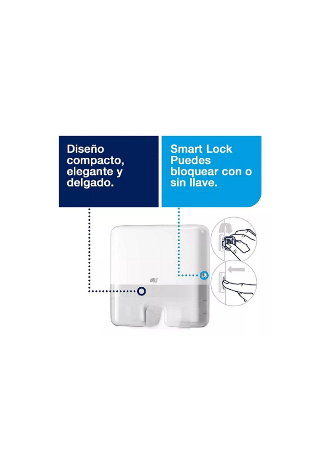 Dispensador de Toallas Interfoliadas Tork Xpress® con Carga Gratis Blanco-3