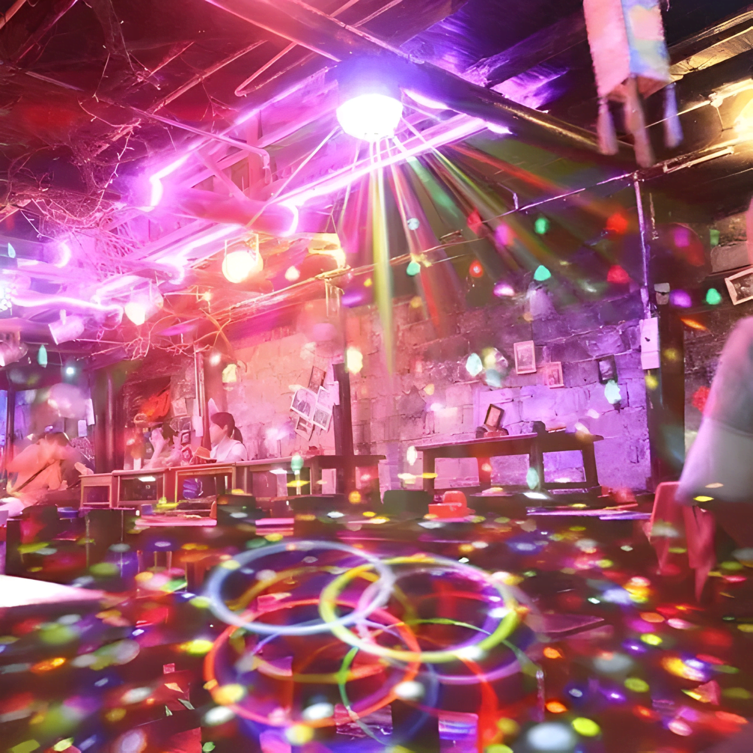Parlante bluetooth proyector bola disco luces led fiesta-4