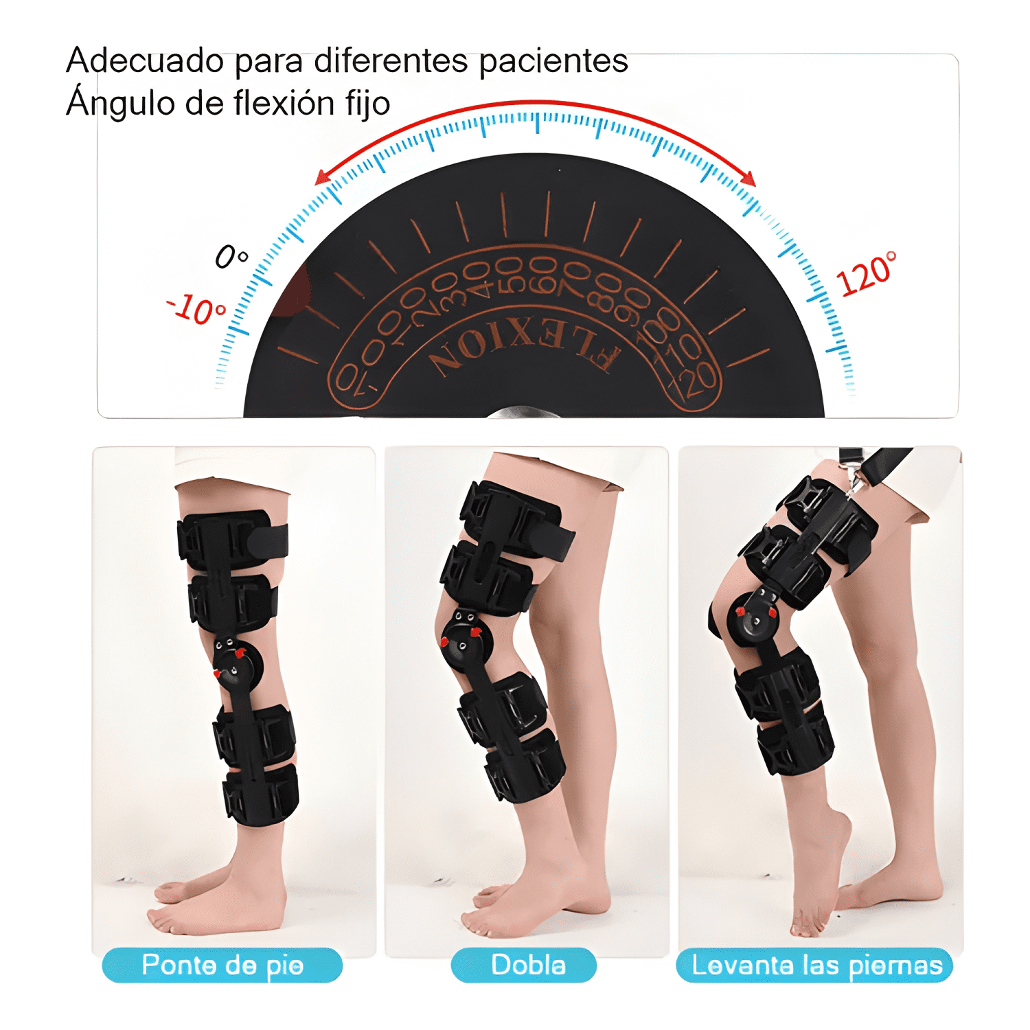 Rodillera estabilizadora Hoso fibra de carbono negra-3