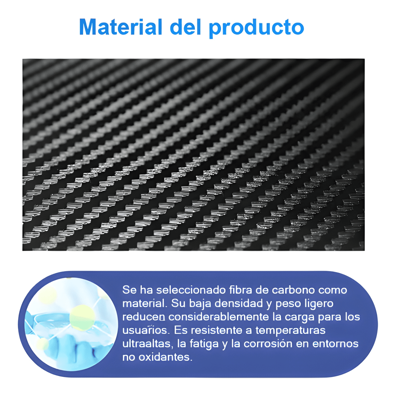 Rodillera estabilizadora Hoso fibra de carbono negra-4