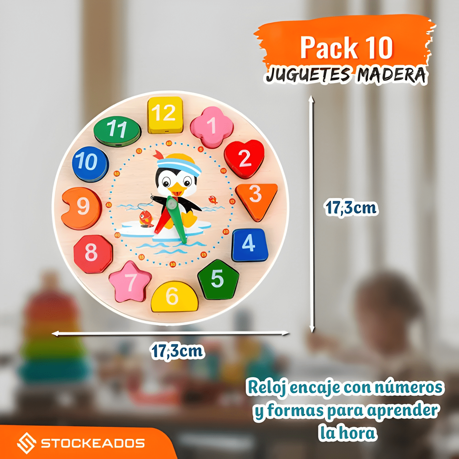 Pack 5 juguetes didactico madera montessori educativo-1