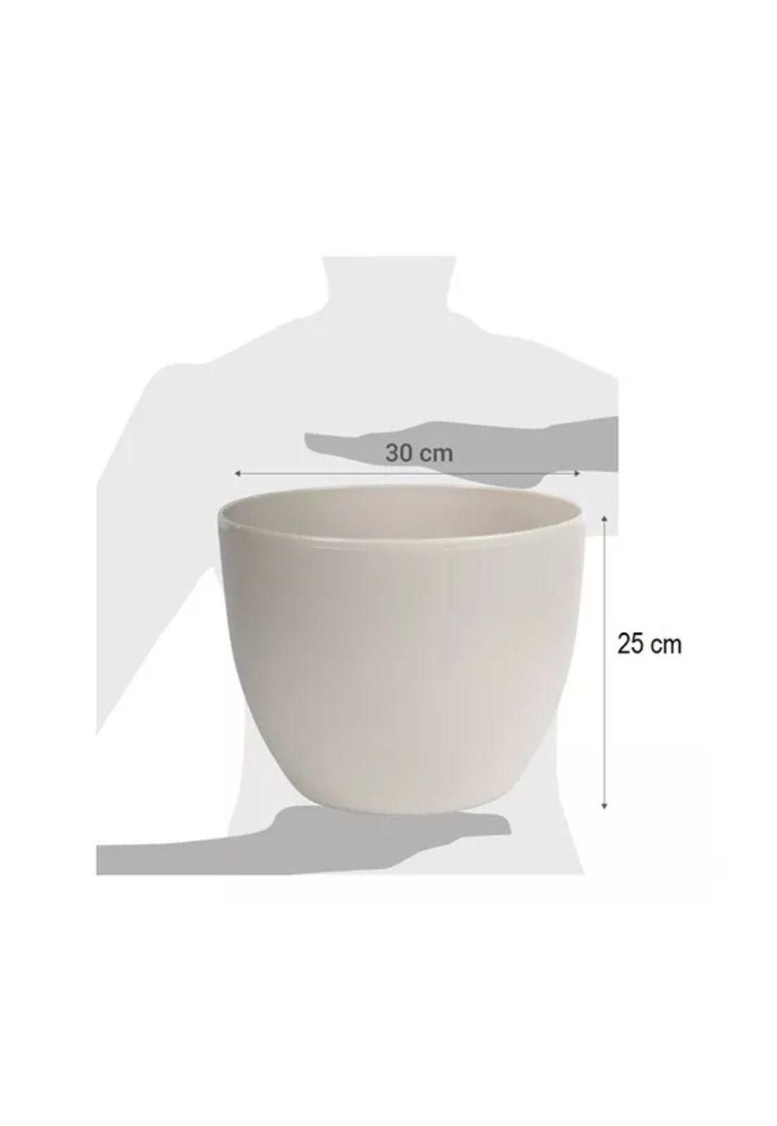 Macetero Plástico Redondo 30cm Siena Jardineras-2