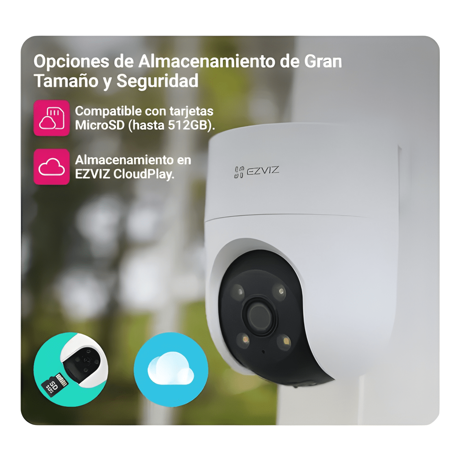 Cámara Fhd 2mp Wifi Exterior / 360° / Cs-h8c / Ezviz Blanco-4