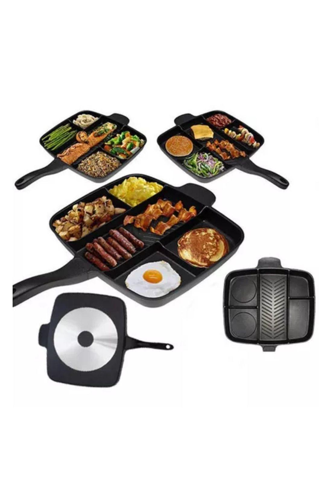 Sartén multiuso 5 en 1, antiadherente, horno y cocina-4