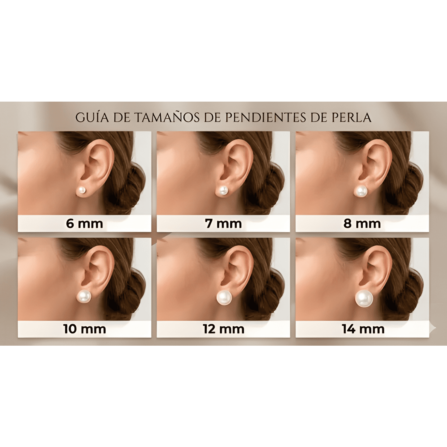 Aros De Perla Mallorca Clasico Base Enchapada En Oro 18k #1-1