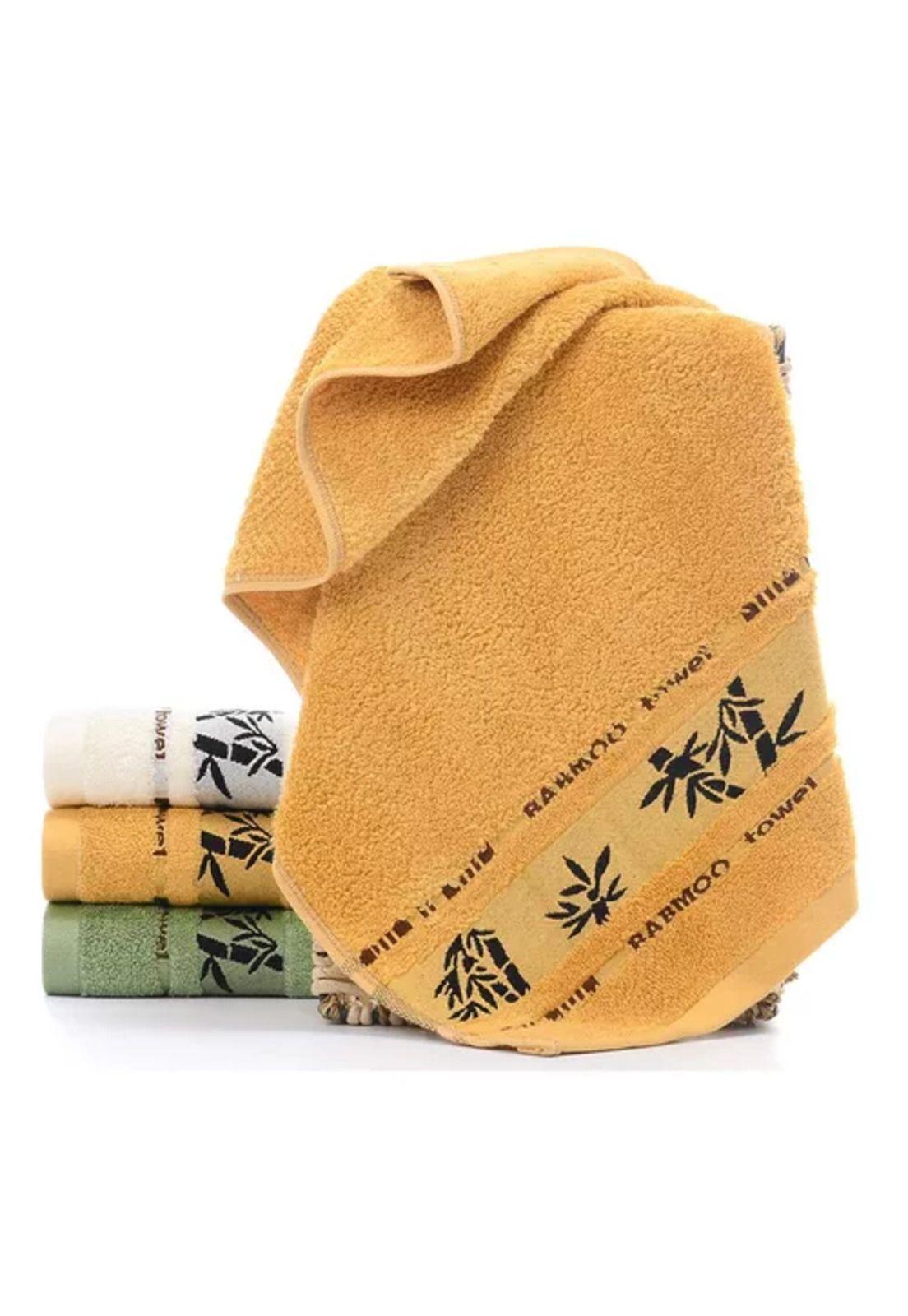 Set de 6 toallas de baño de algodón, bamboo, súper suaves-1
