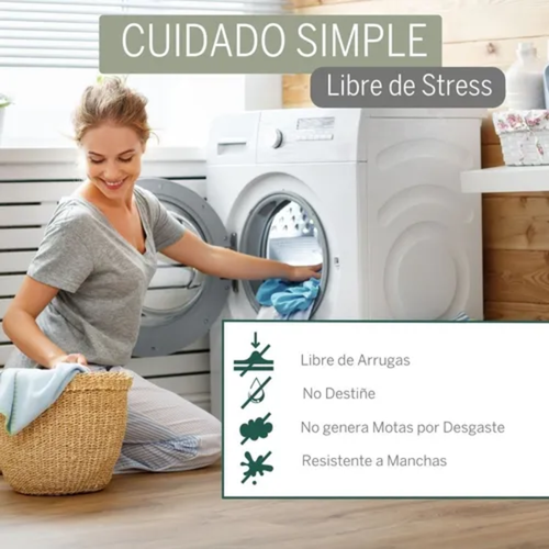 Juego sabana 200 hilos 2 plazas 4 pzas color negro-1