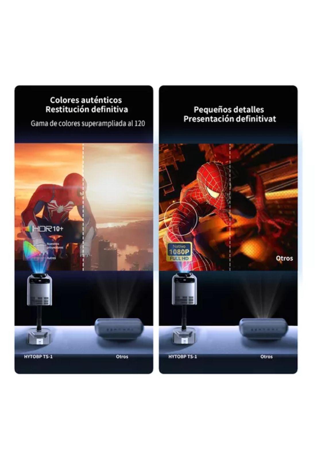 Proyector Android Wifi portátil HD 4K con soporte 12000lm-3