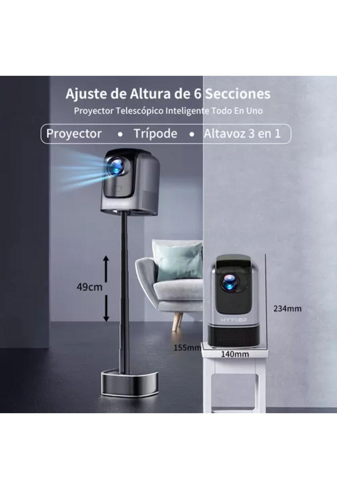 Proyector Android Wifi portátil HD 4K con soporte 12000lm-4