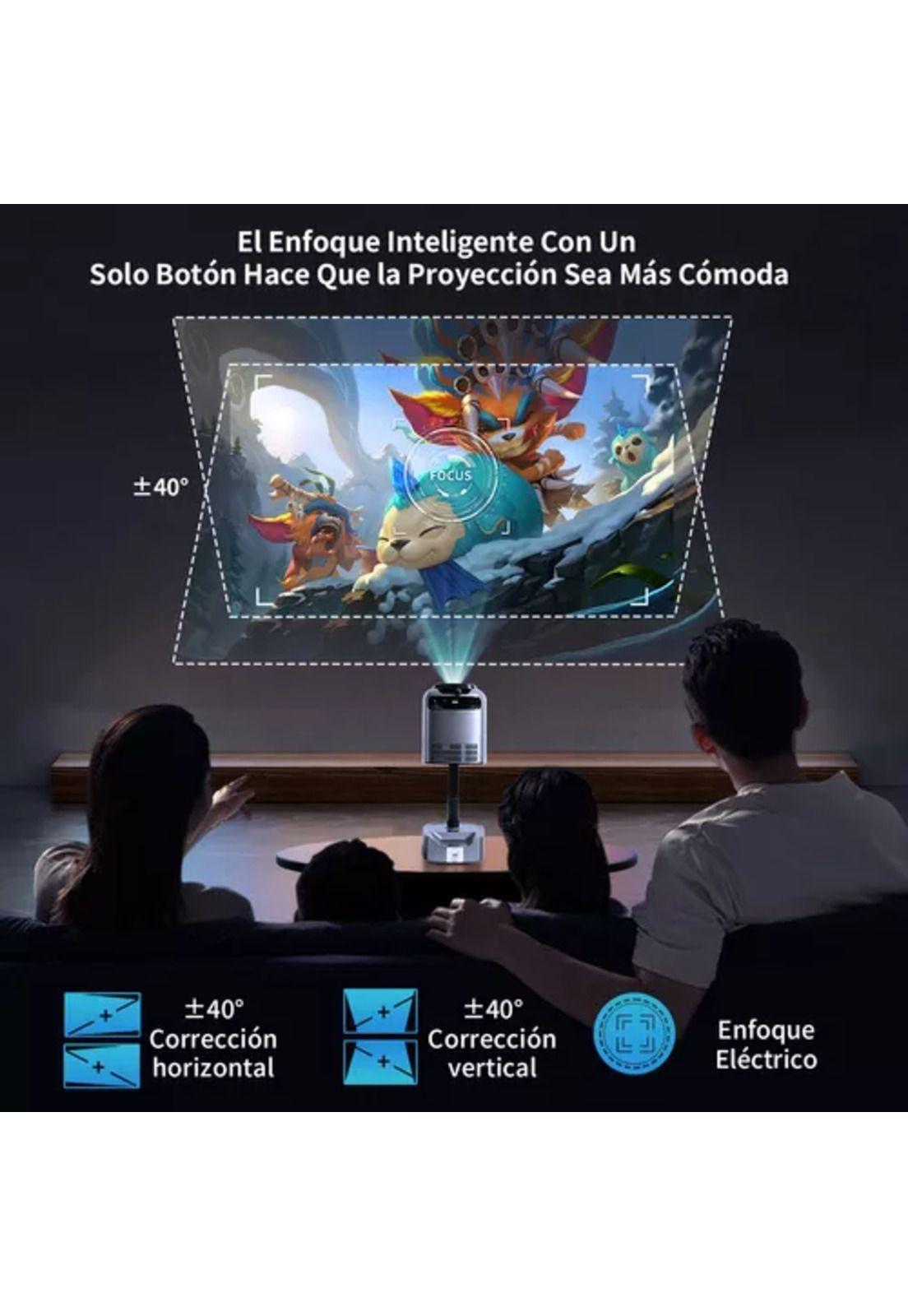 Proyector Android Wifi portátil HD 4K con soporte 12000lm-5