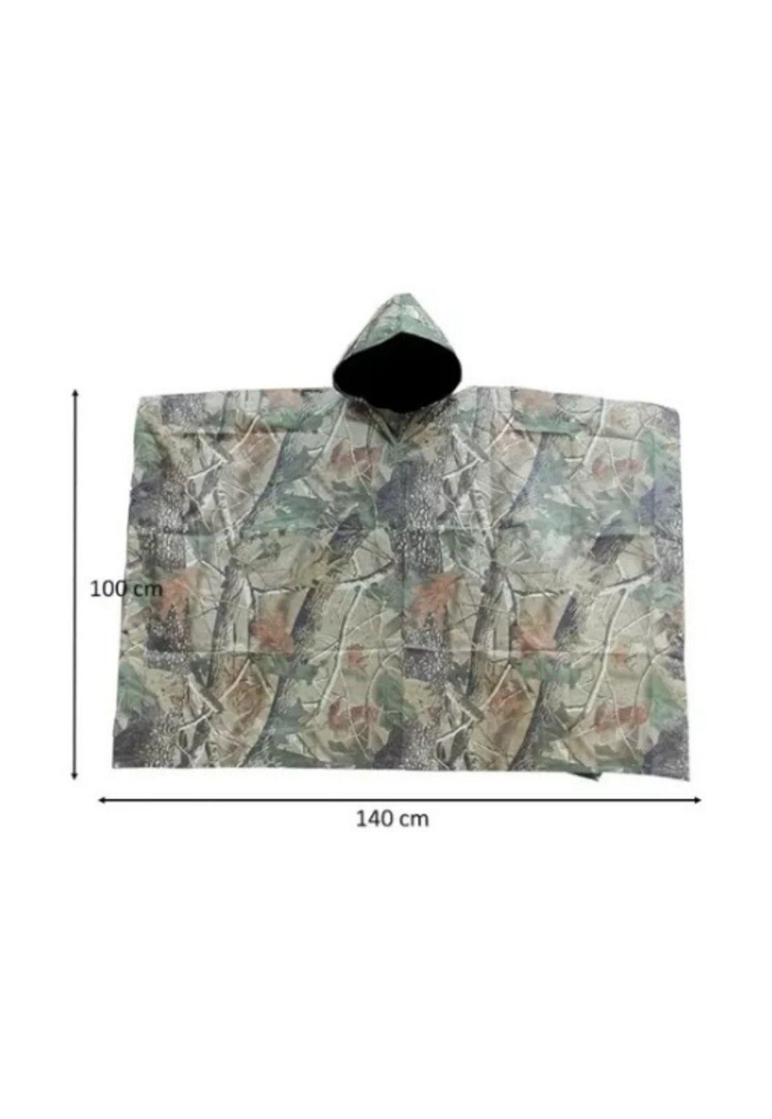 Poncho Impermeable Militar, Poncho para Lluvia, Capa Lluvia Color Camuflaje-1