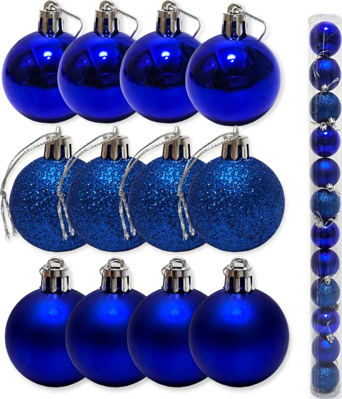 Pack 24 Esferas Navideñas Bambalinas Decoración 6 Cm-0