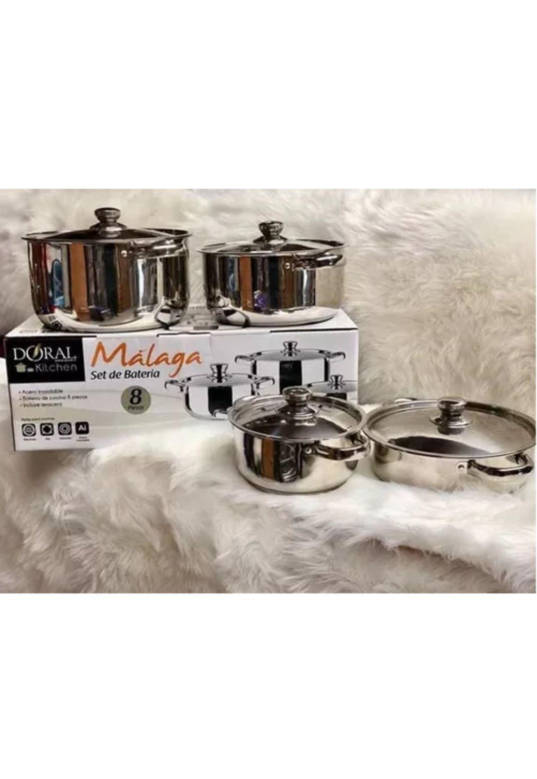 Juego de batería de cocina de 8 piezas, marca Doral-2