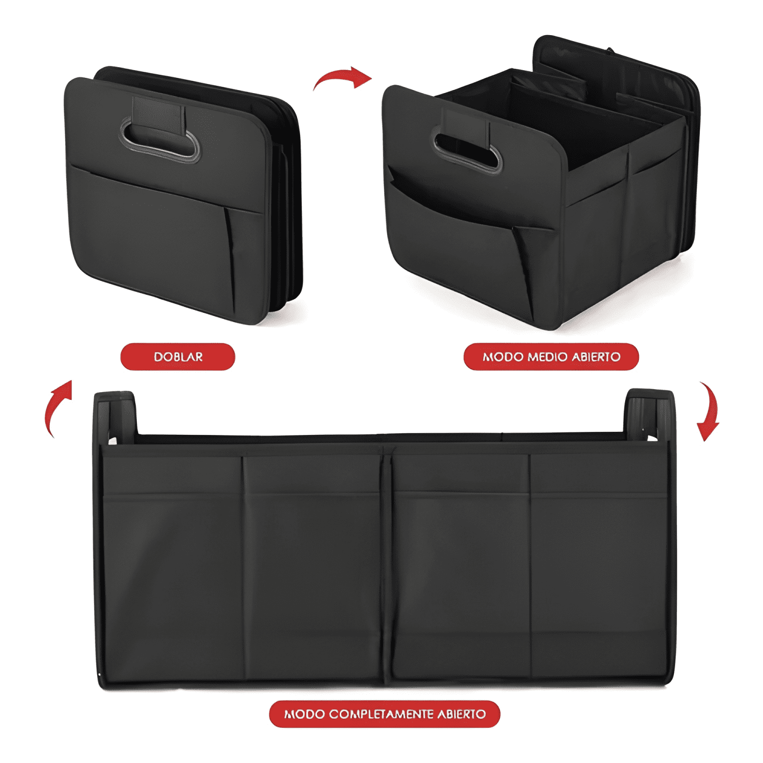 Organizador De Maletero Para Auto Plegable Caja Multius #738-2