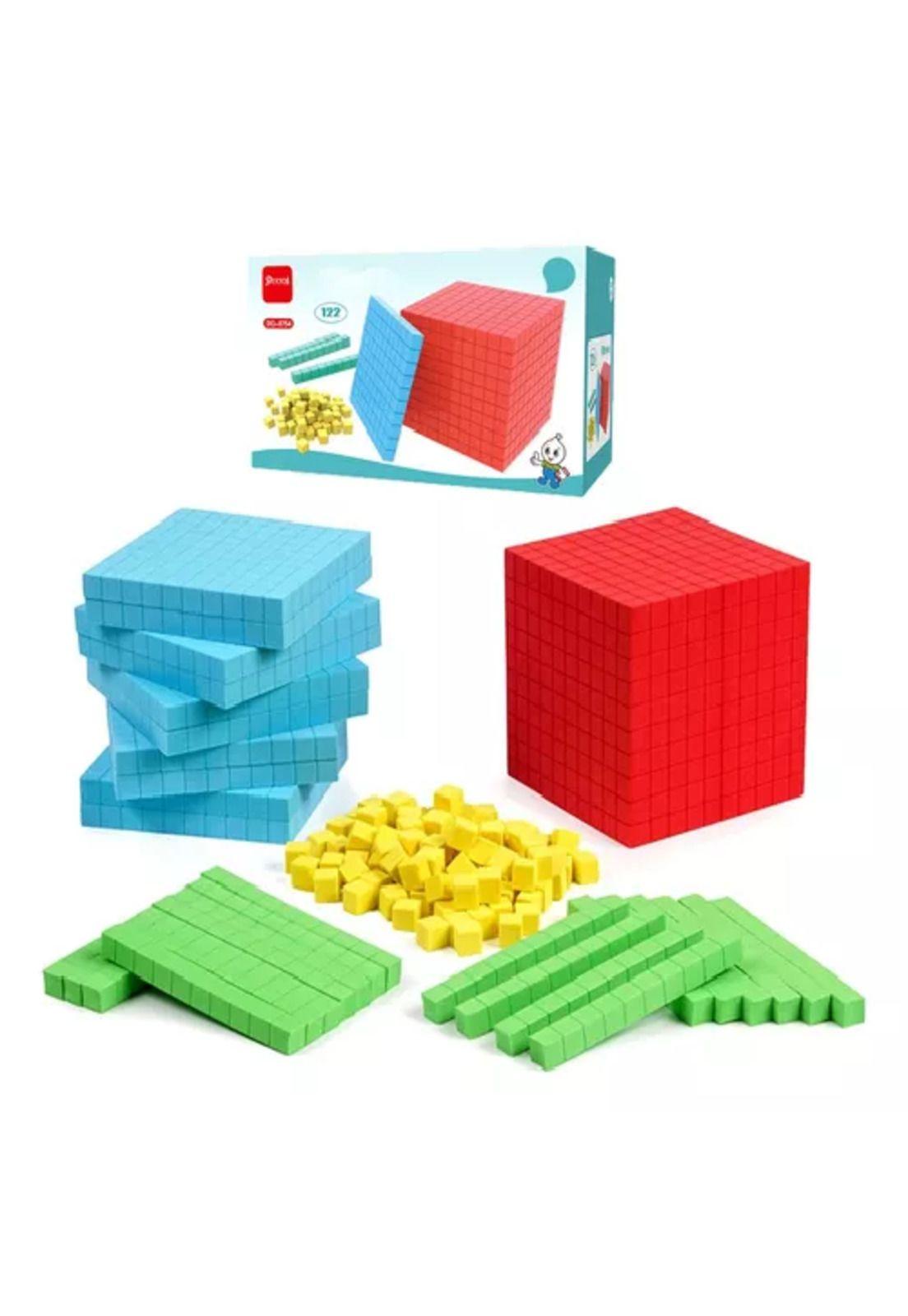 Bloque multibase base 10 conectable de 122 piezas amarillo-0