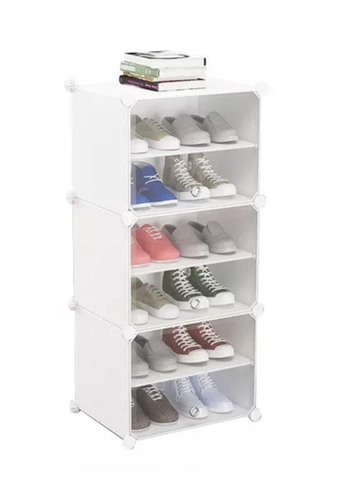 Zapatero organizador armable combinación libre 6n blanco-0