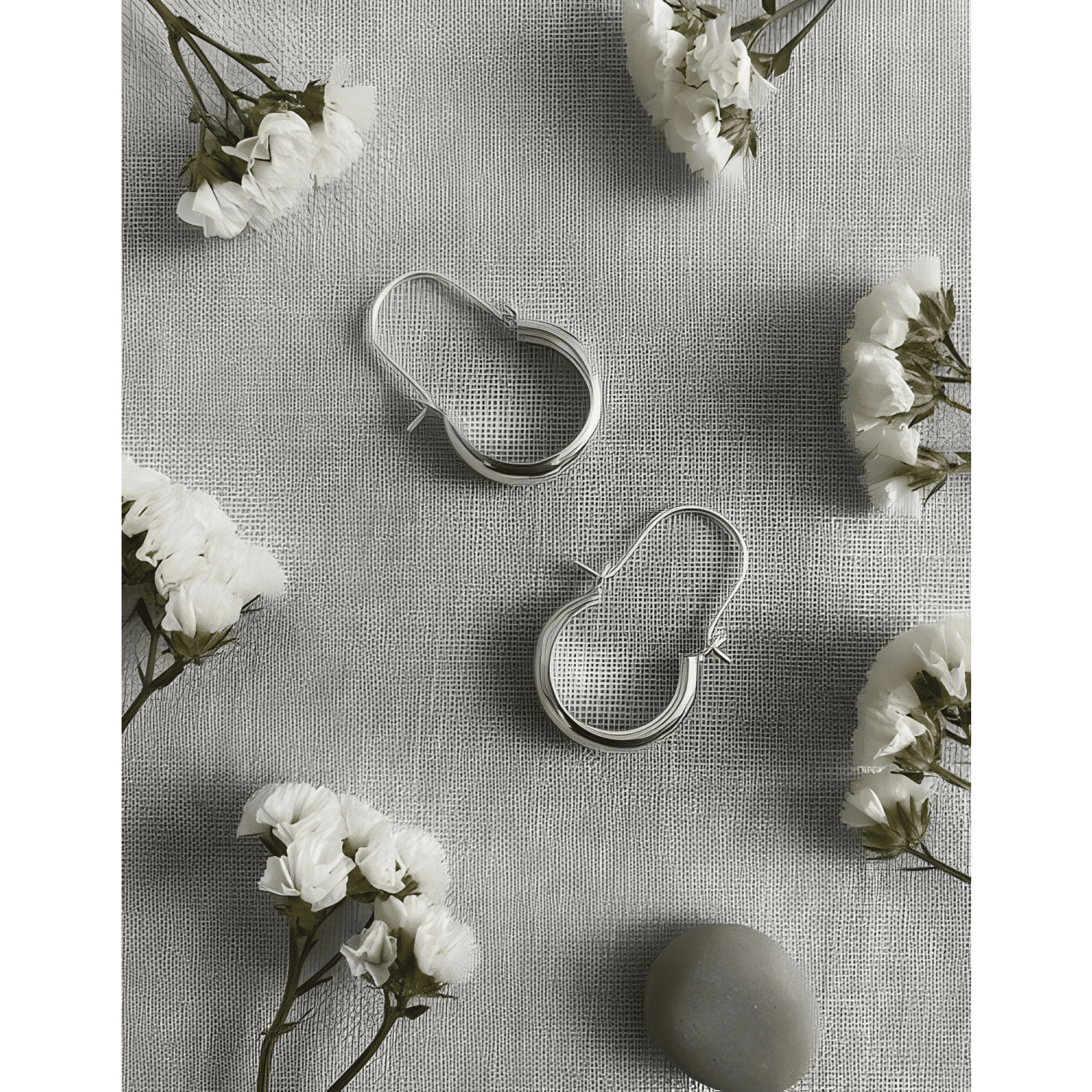 Aros Argolla Bote Lisos Mujer Plata 925 16mm Regalo Caja-3