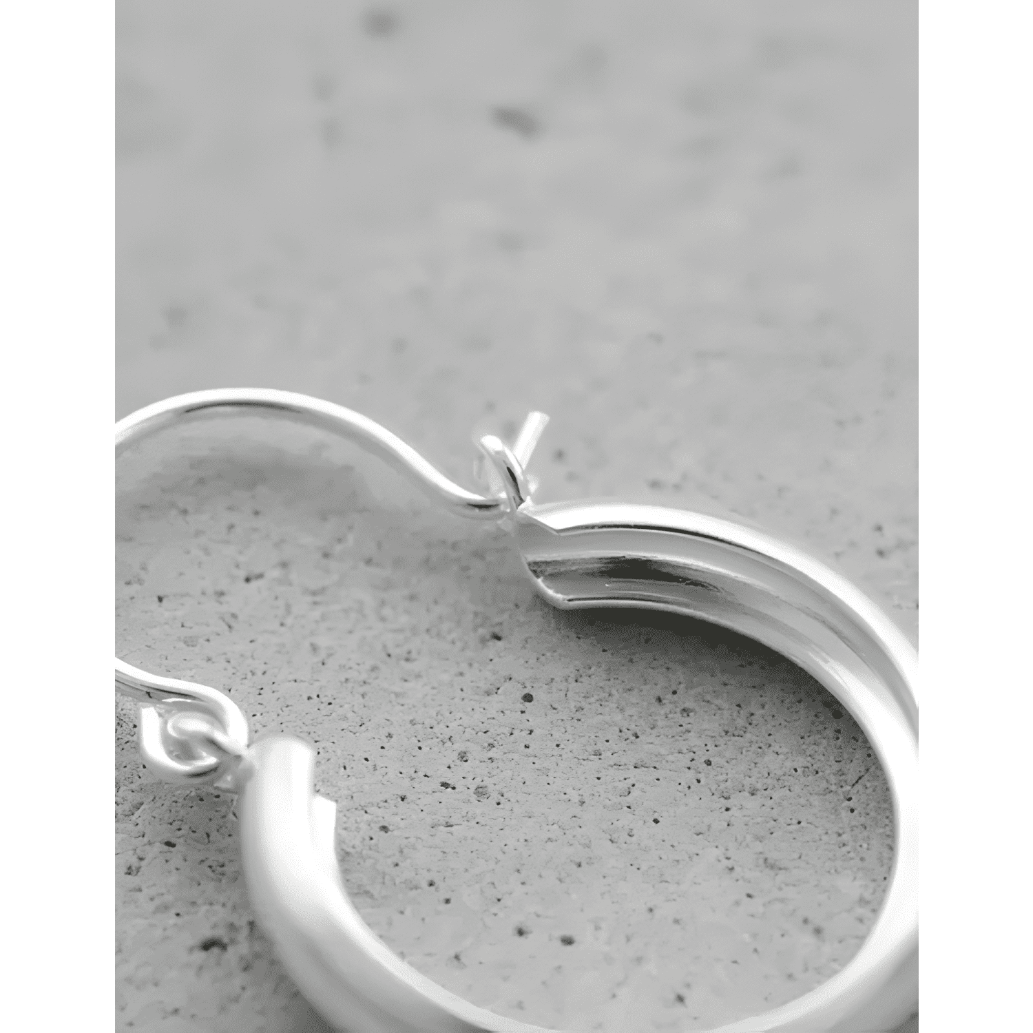 Aros Argolla Bote Lisos Mujer Plata 925 16mm Regalo Caja-4