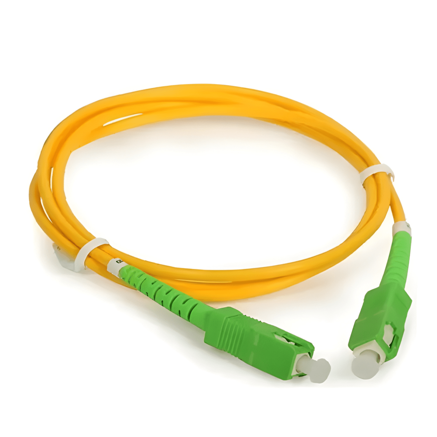 Cable De Red Patch Cord Fibra Óptica 5m Sc/apc Amarillo-0