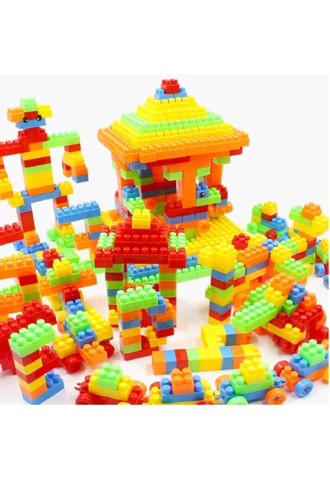 Pack de 150 pcs juguetes de bloques de construcción para niños multicolor-6