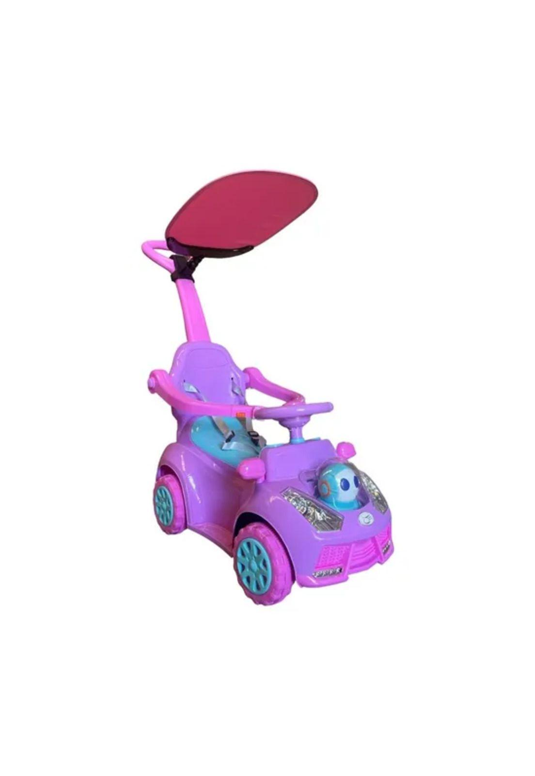 Correpasillo en auto niña y niños andador techo morado-2