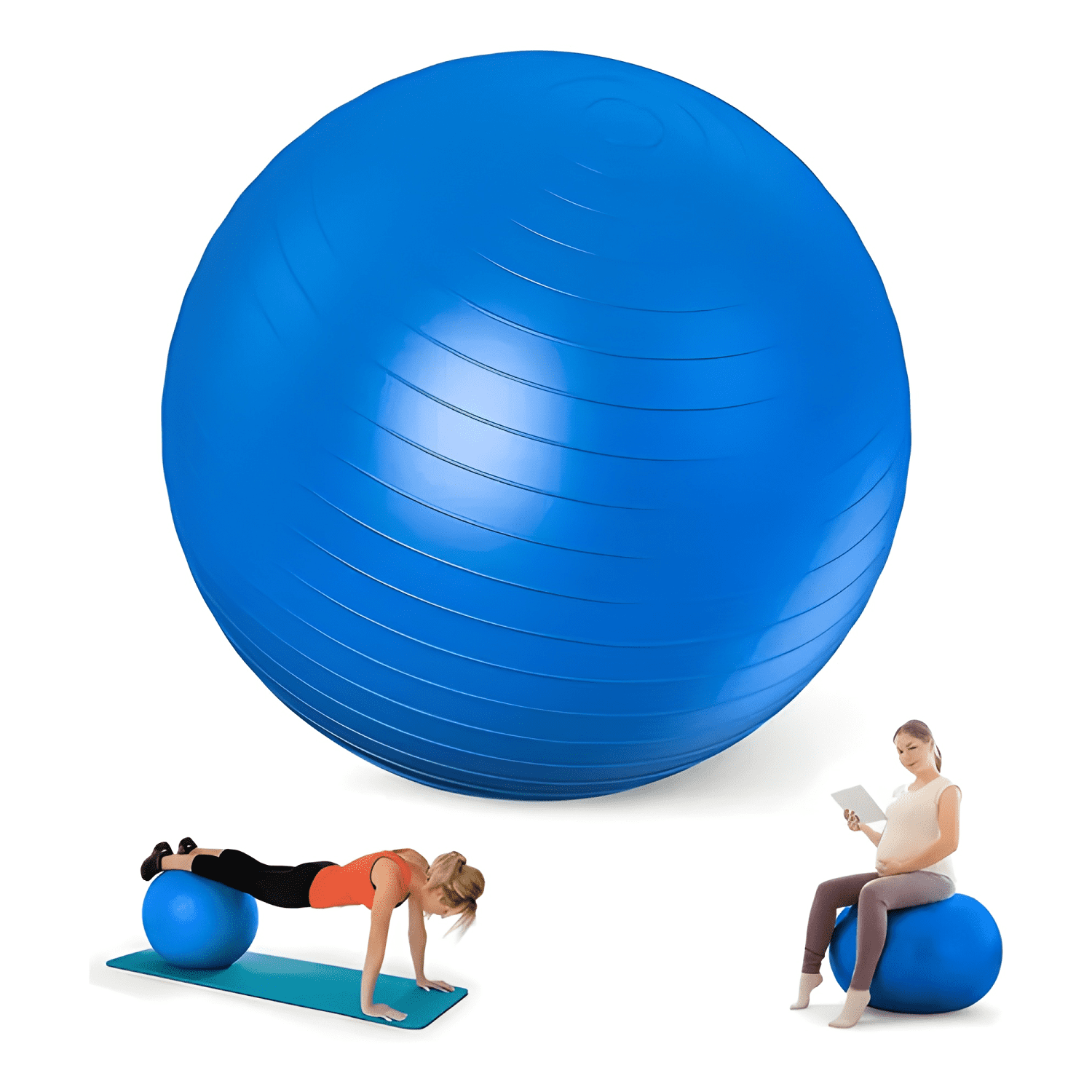 Pelota de pilates yoga línea sport 75cm + inflador elástico-2
