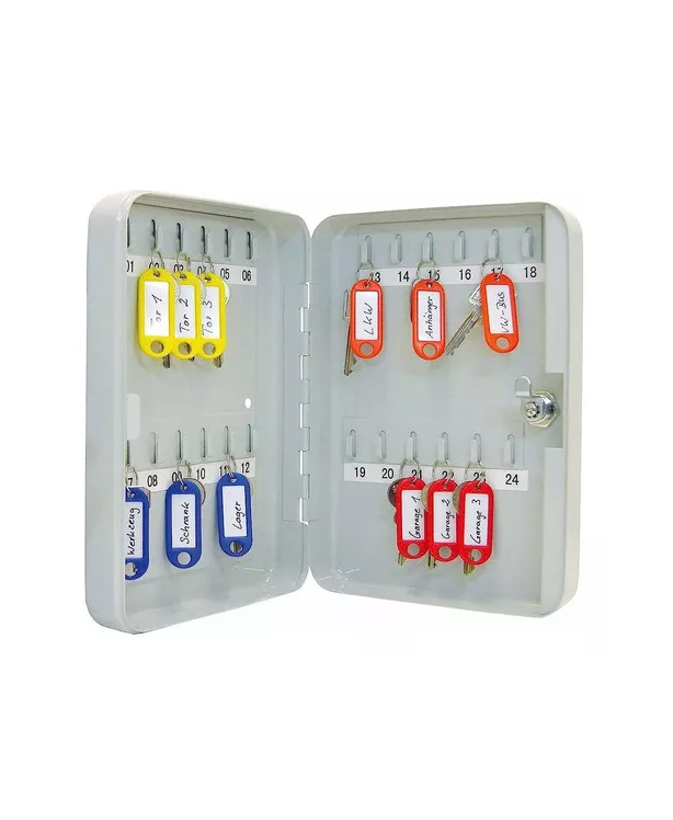 Caja de seguridad metálica 24 llaves 200x160x75mm-1