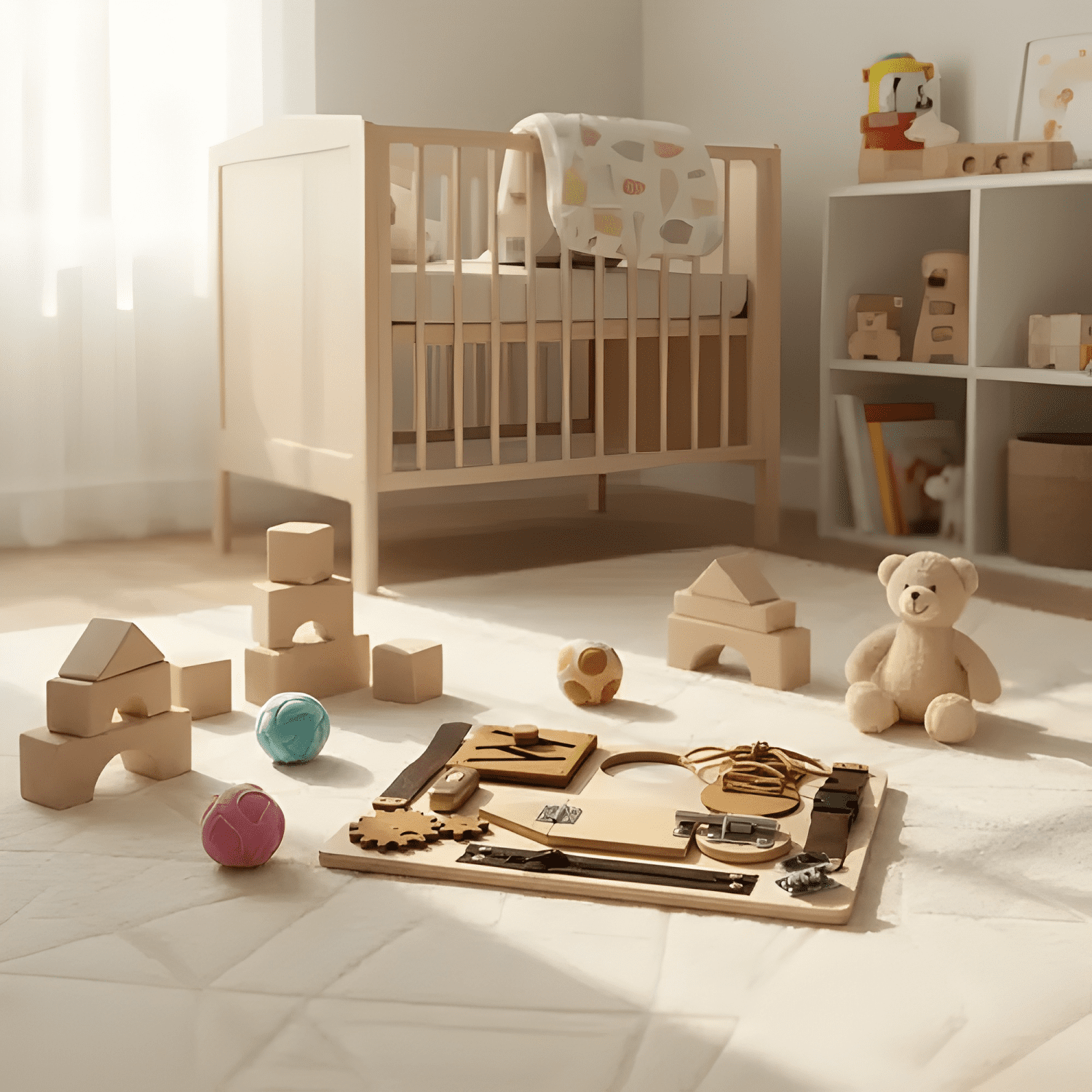 Tablero sensorial montessori juguete habilidades motoras-2