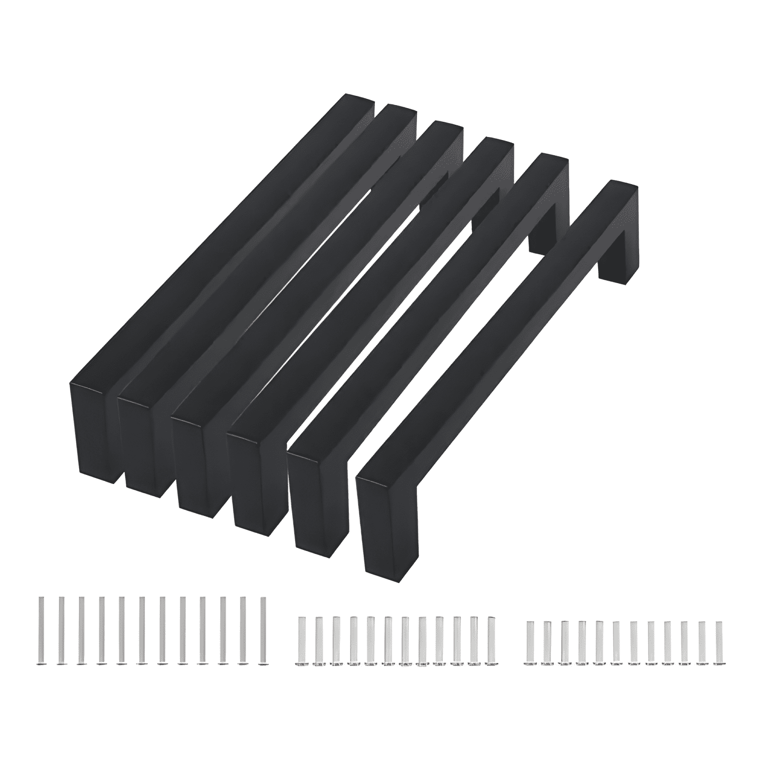 Manija tirador cocina acero inoxidable 268 mm 6u, negro-0