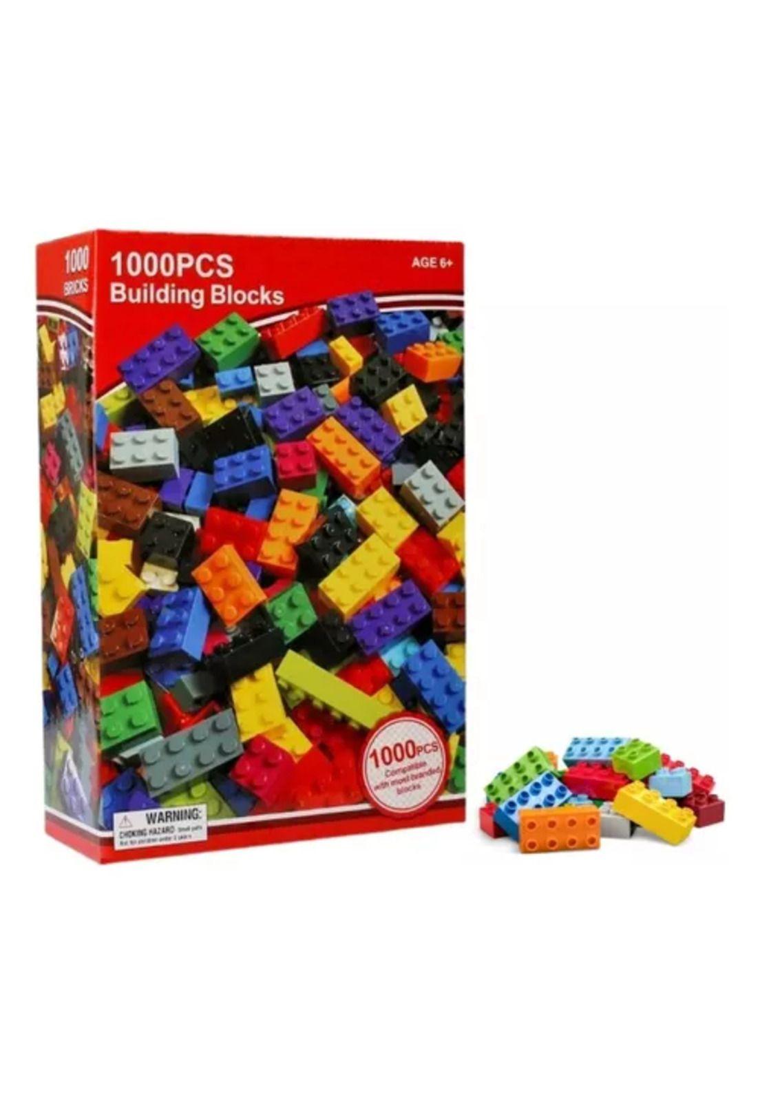 Bloques de construcción didácticos, 1000 piezas multicolor-6