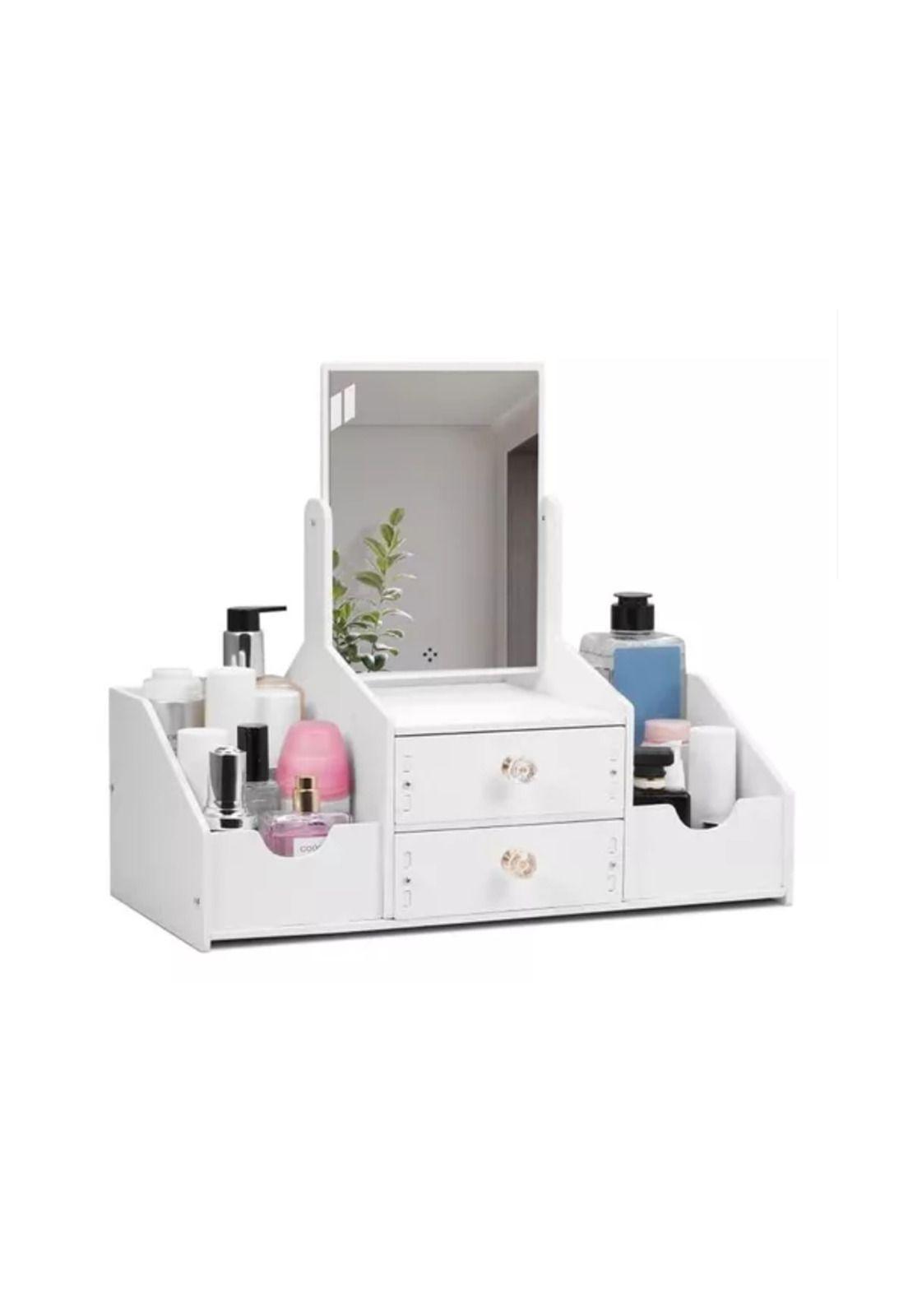 Organizador Maquillaje con Espejo Diseño Rectangular Armable-1