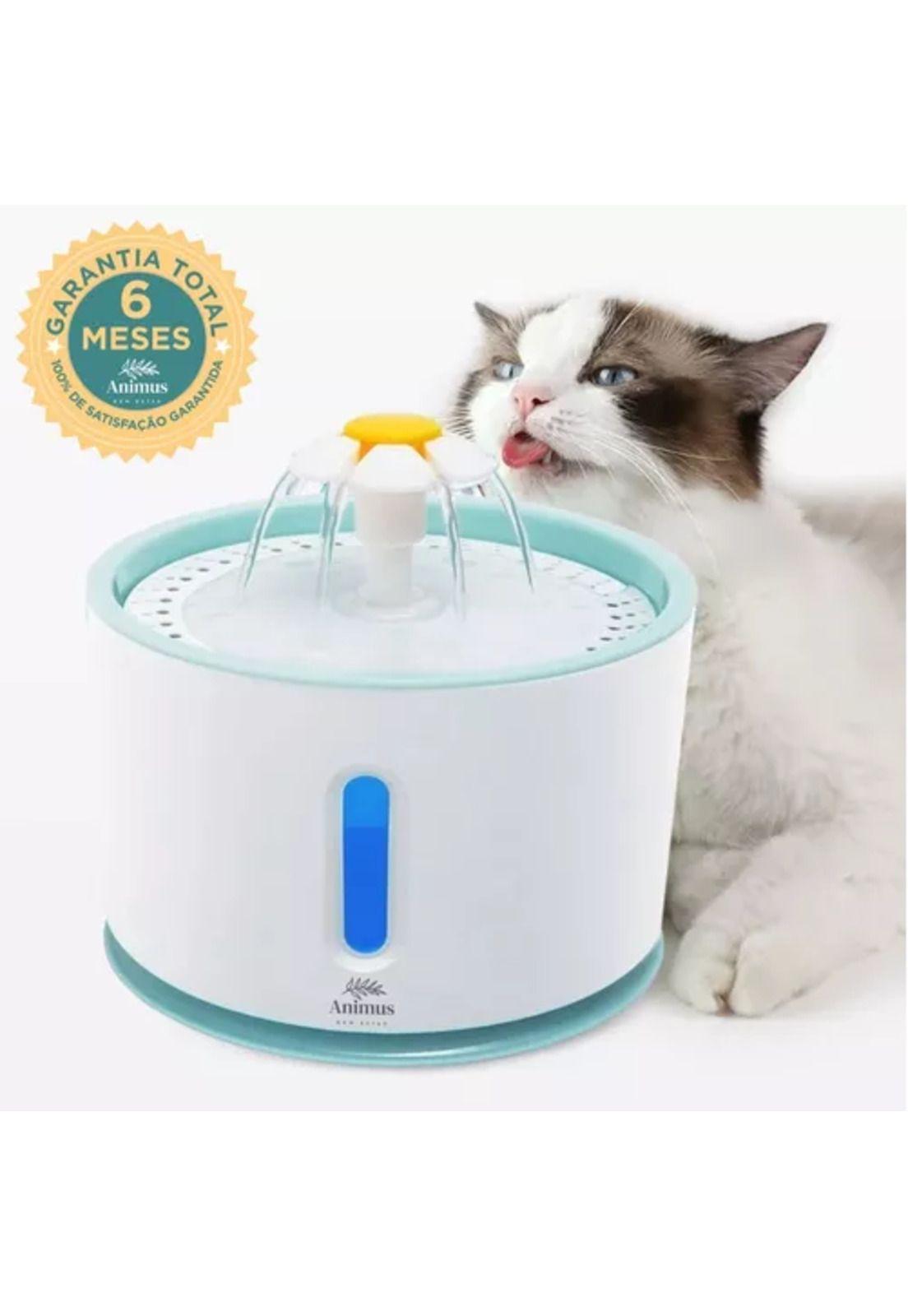 Bebedero tipo fuente para perros y gatos con filtro, color blanco-4
