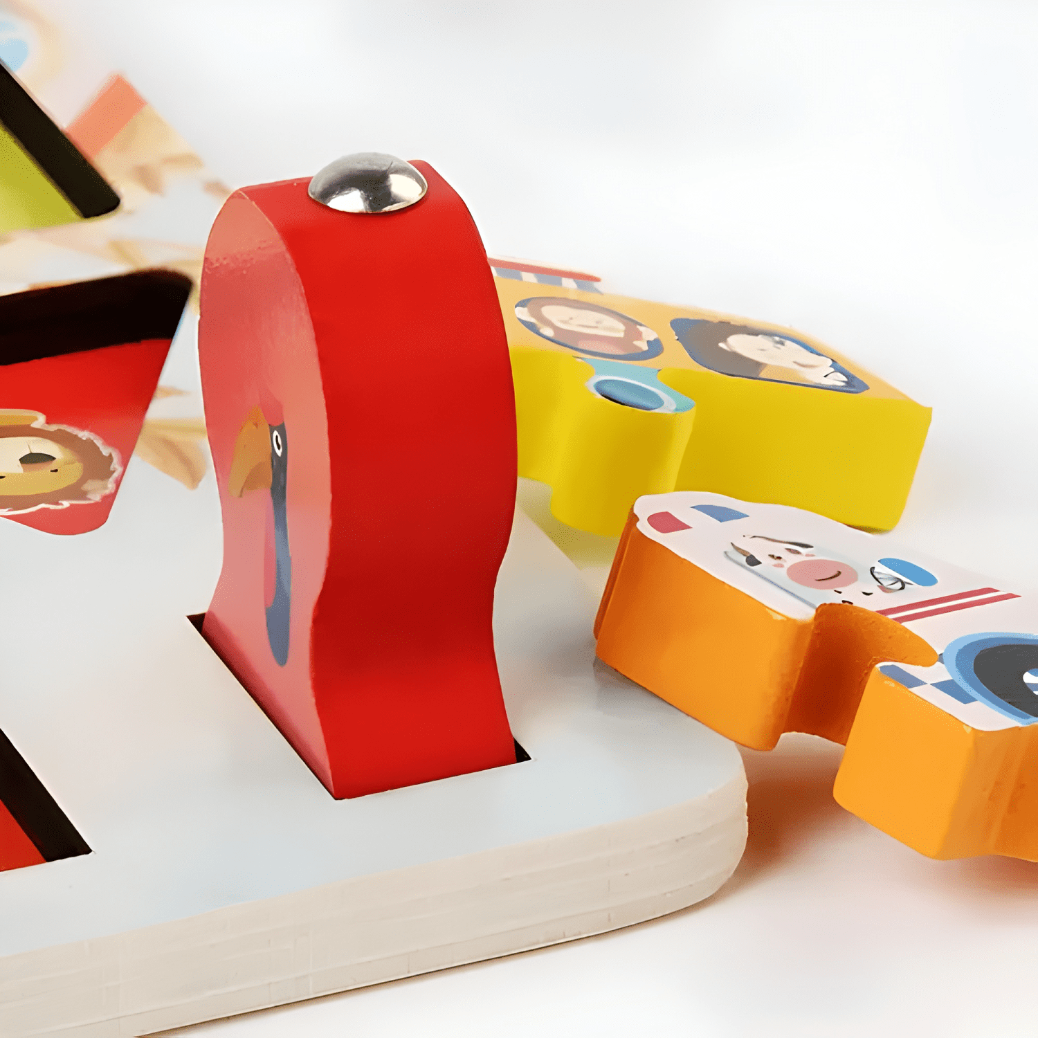 Tablero montessori pesca y encaje juguete sensorial niños-4