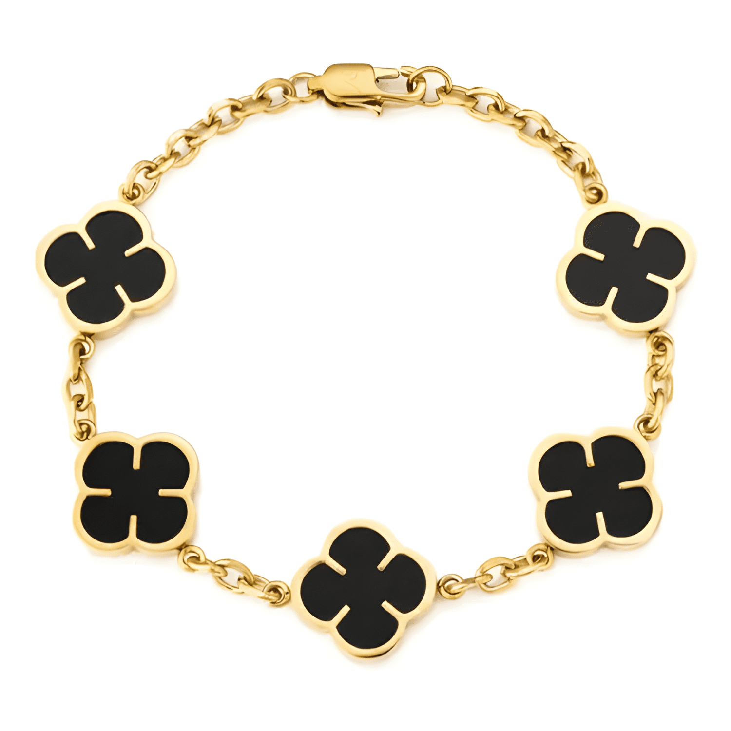 Pulsera black clover Dorado-0