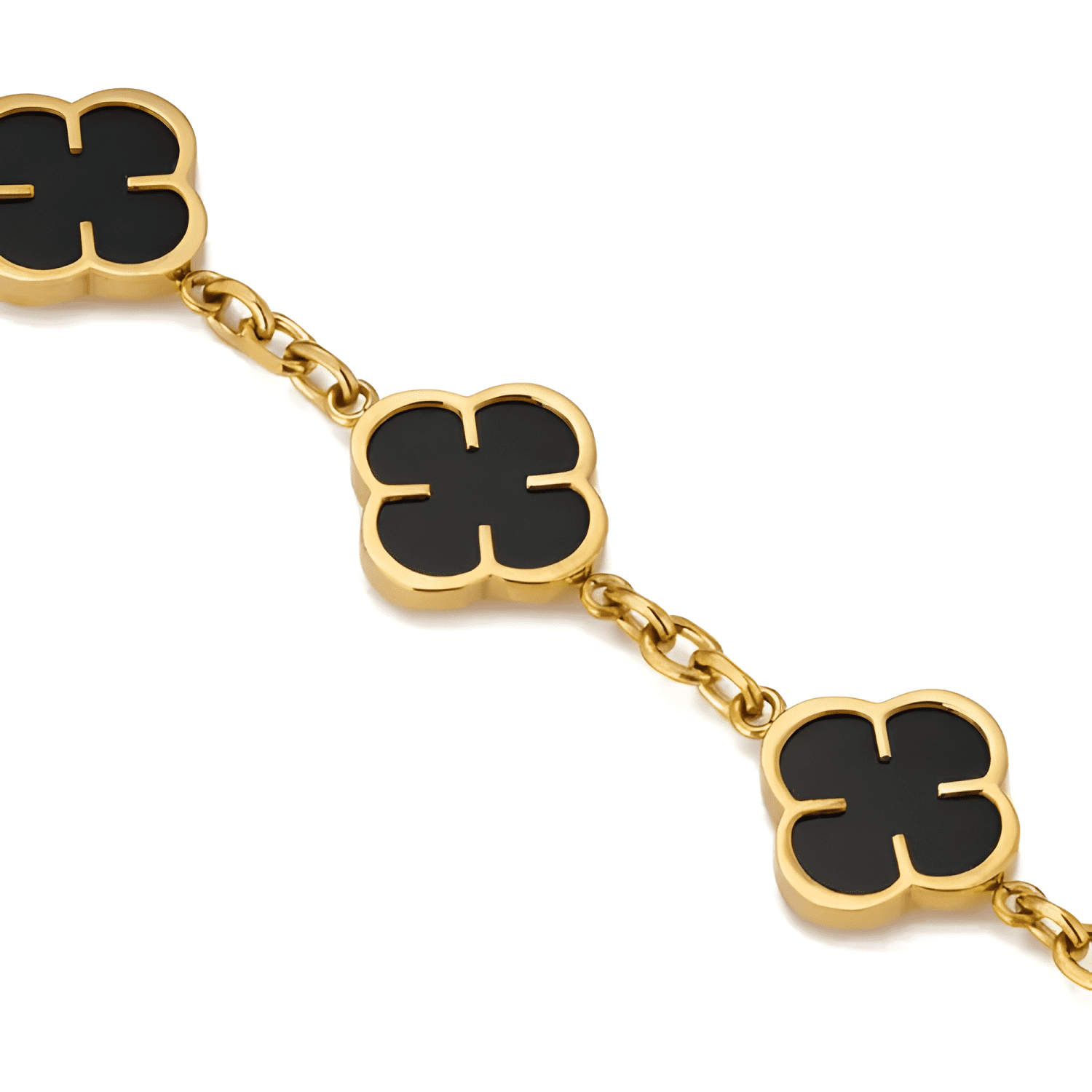 Pulsera black clover Dorado-3