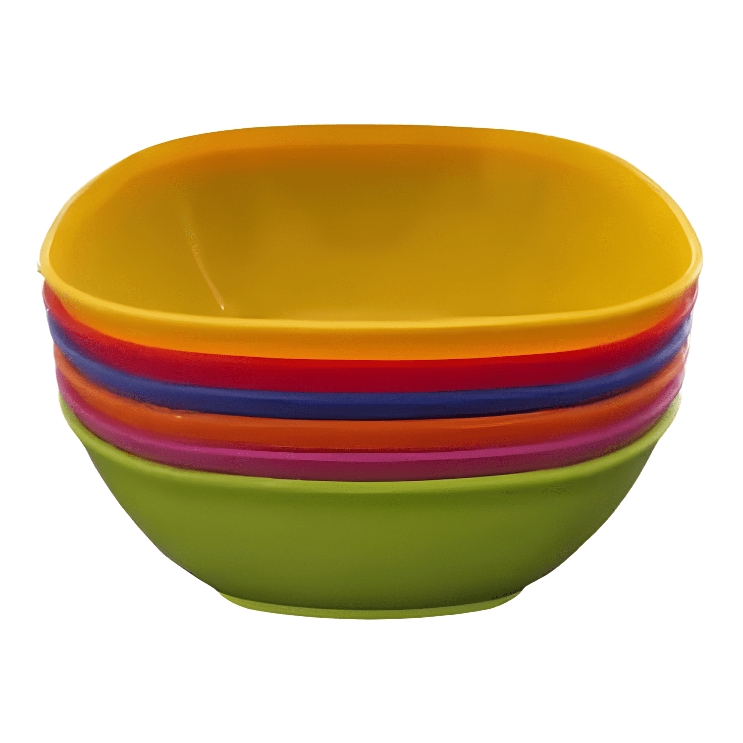 Set 6 bowls pocillos cereales postre plastico 12cm-0