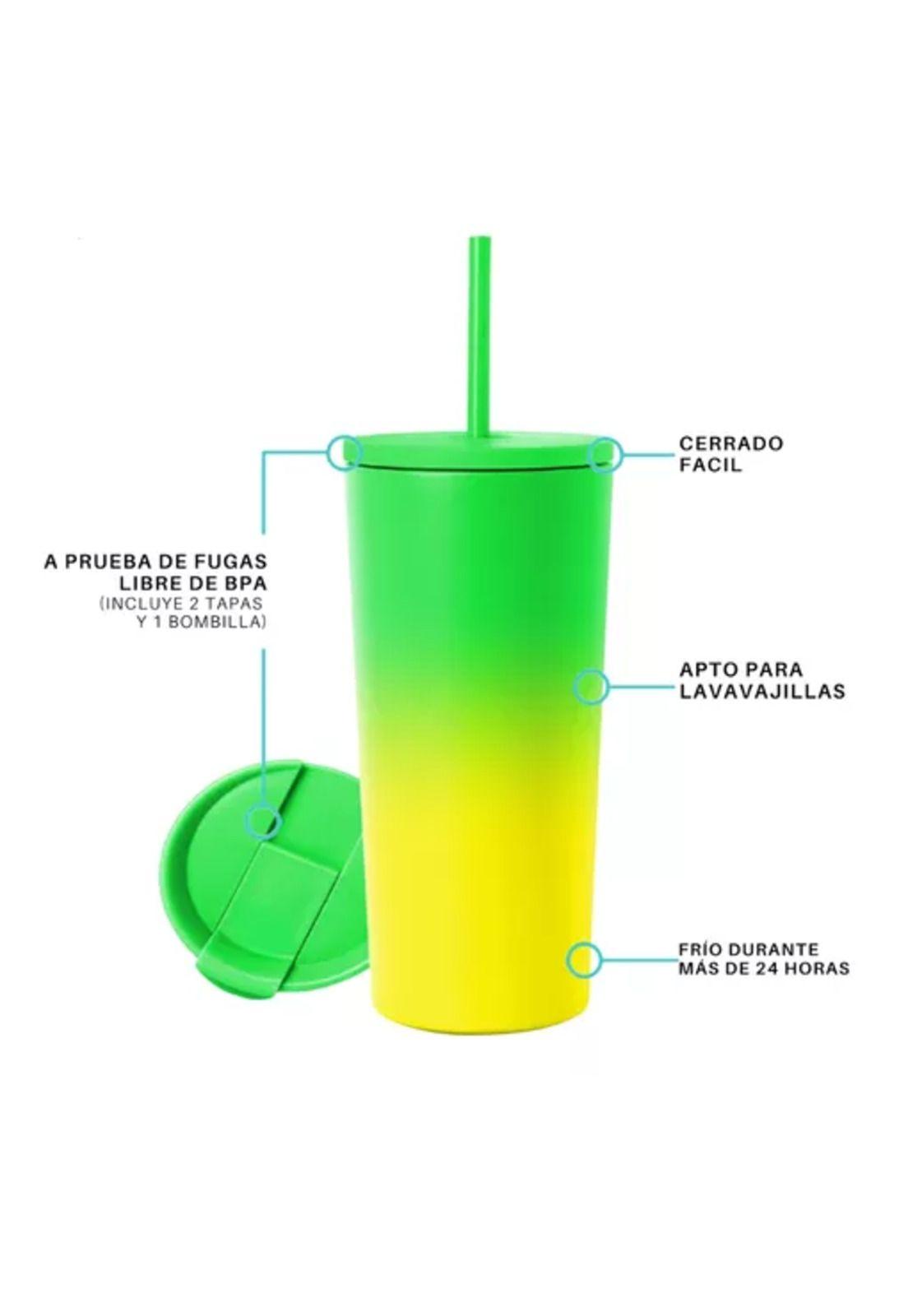 Vaso térmico mug LH 700 lt, acero inoxidable, verde limón-2