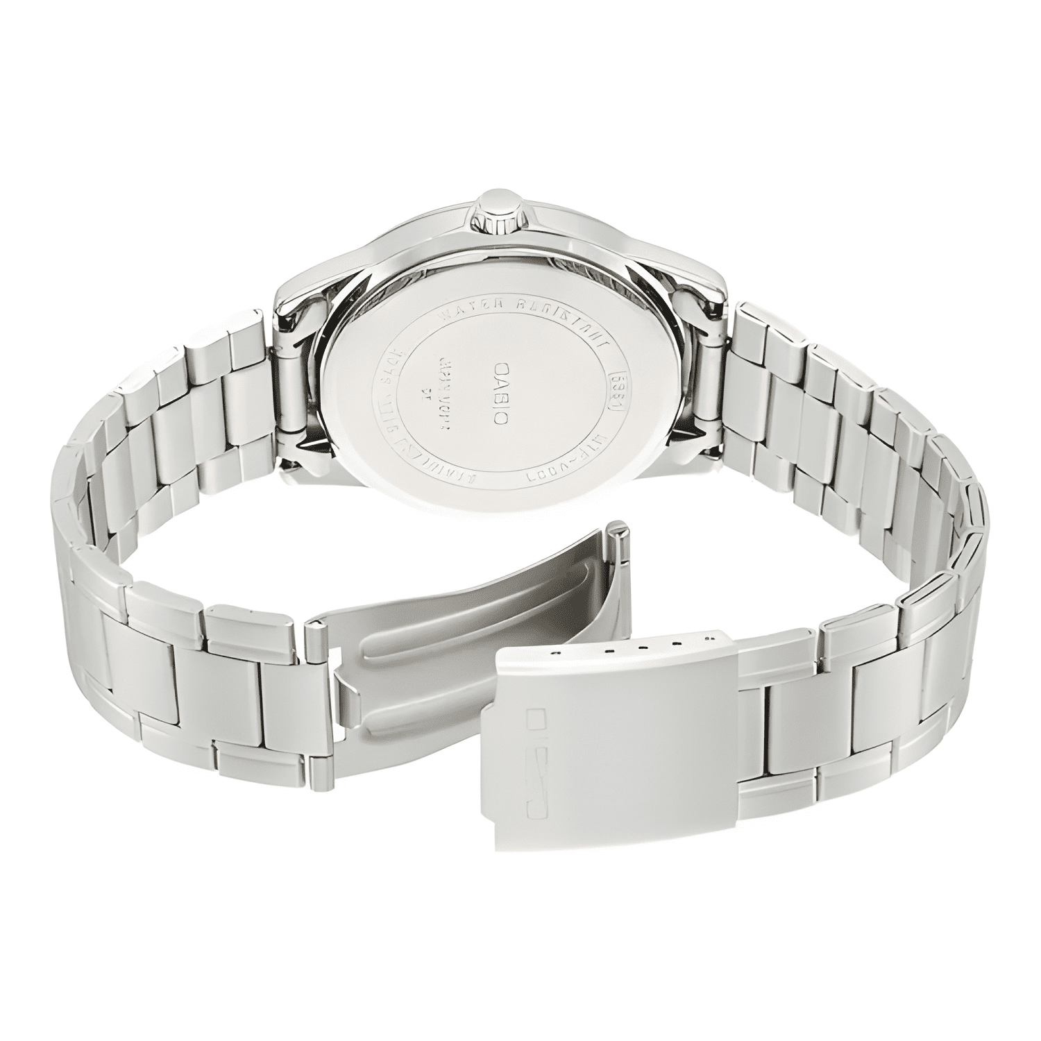 Reloj pulsera casio mtp-v001d-7bu con correa de acero-4