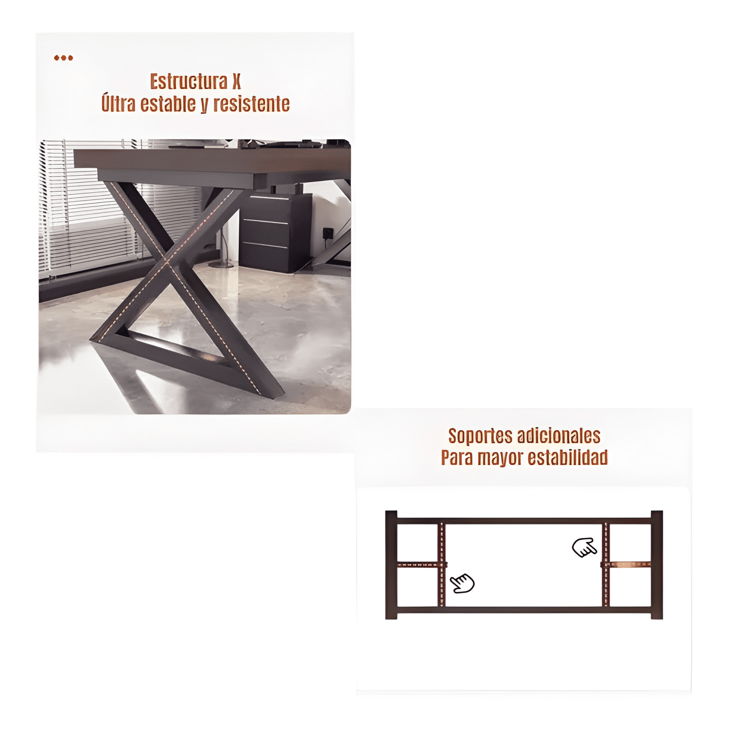 Escritorio mesa comedor gamer 140*60*75cm lubabycas-3