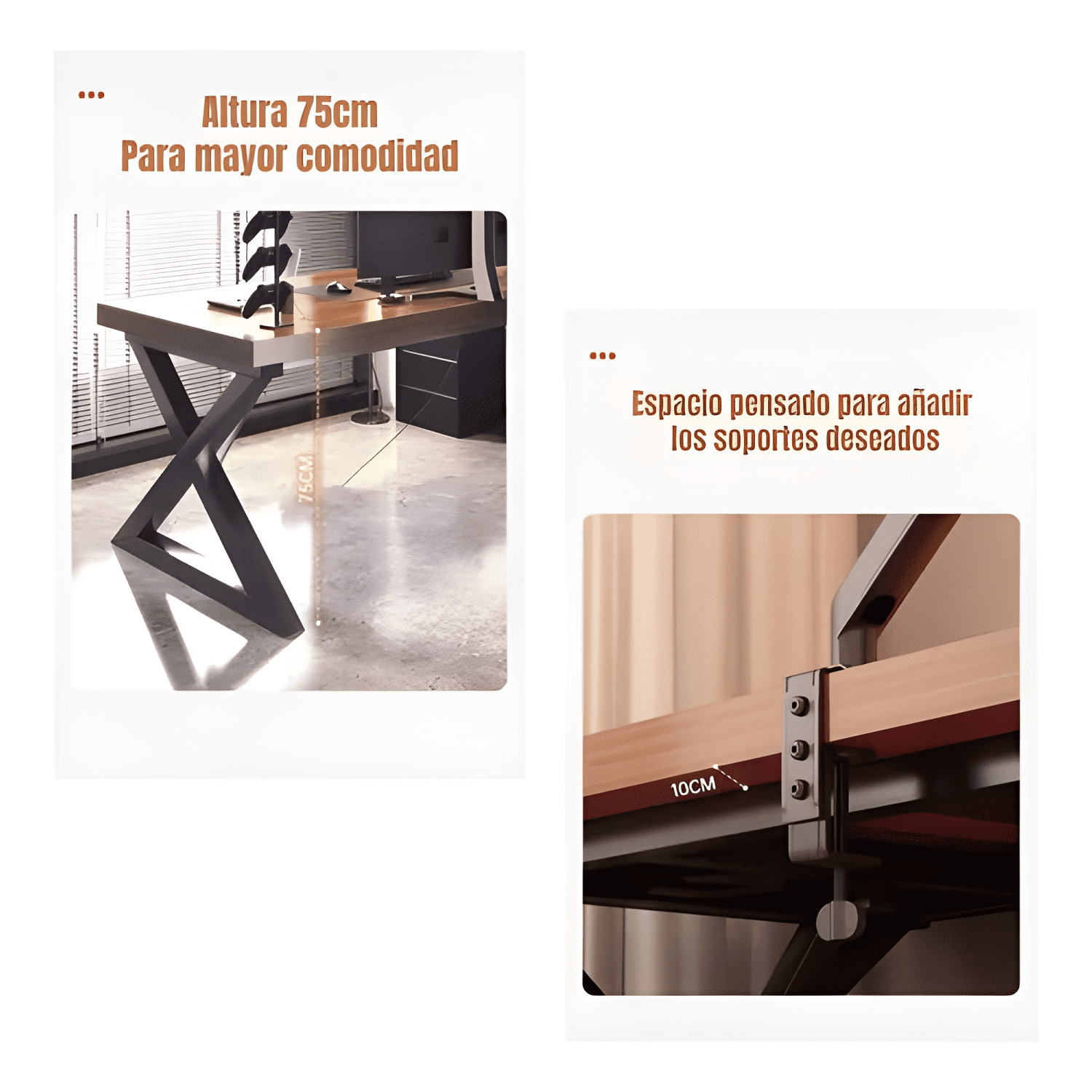 Escritorio mesa comedor gamer 140*60*75cm lubabycas-4