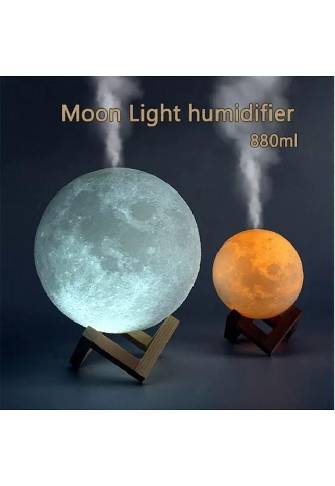 Humidificador difusor aromaterapia lámpara luna 3 colores 880ml-2