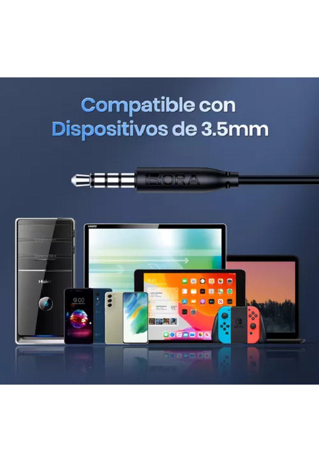 Audífonos manos libres jack 3.5mm 1 hora AUT117 in-ear negro-2