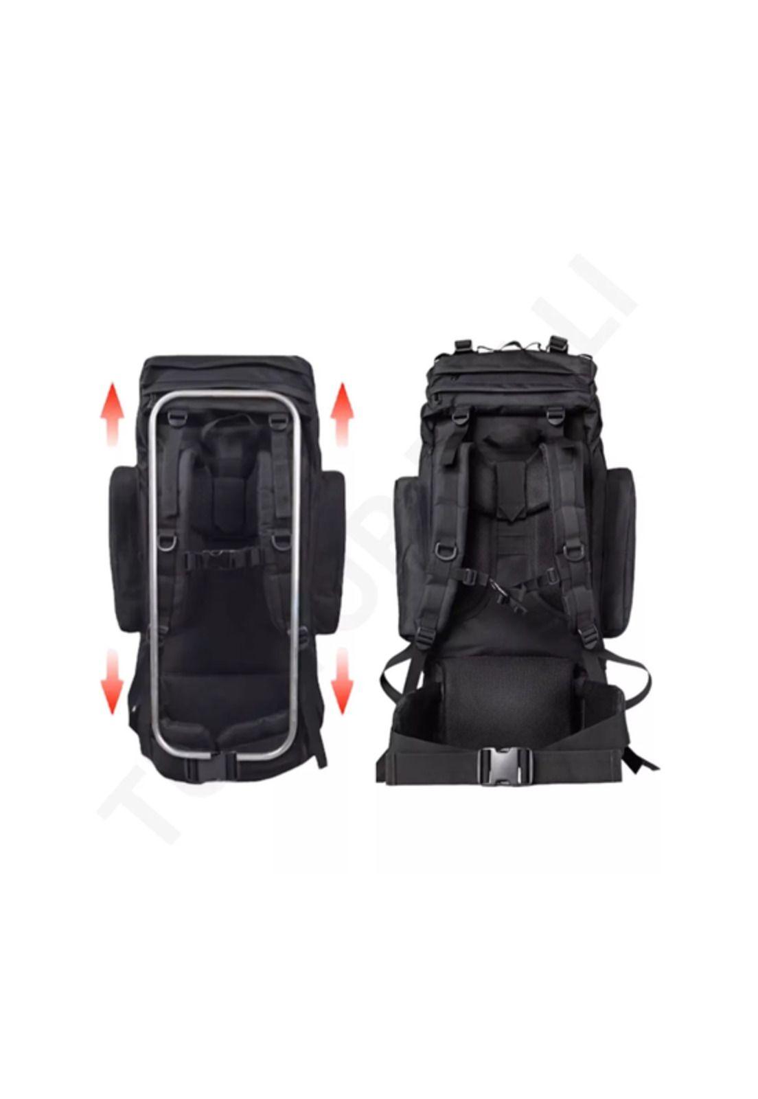 Mochila para campañas militares 100L color negro-4