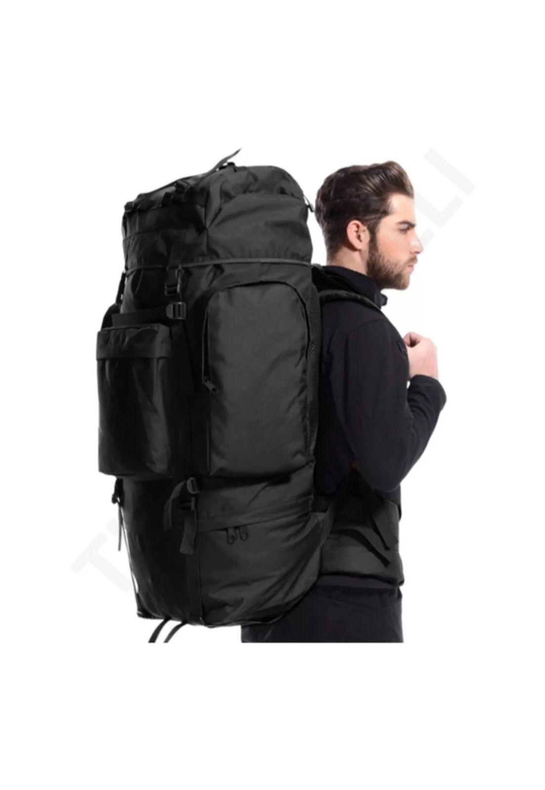 Mochila para campañas militares 100L color negro-5