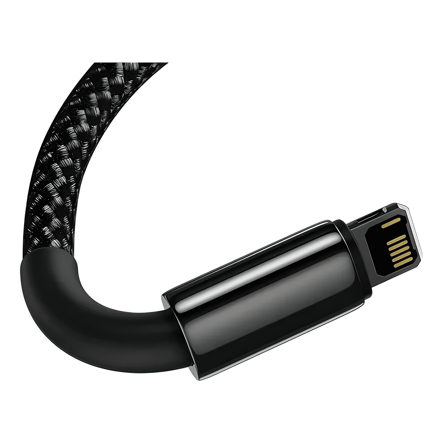 Cable tungsteno usb-a / lightning carga rápida 1 Negro-2