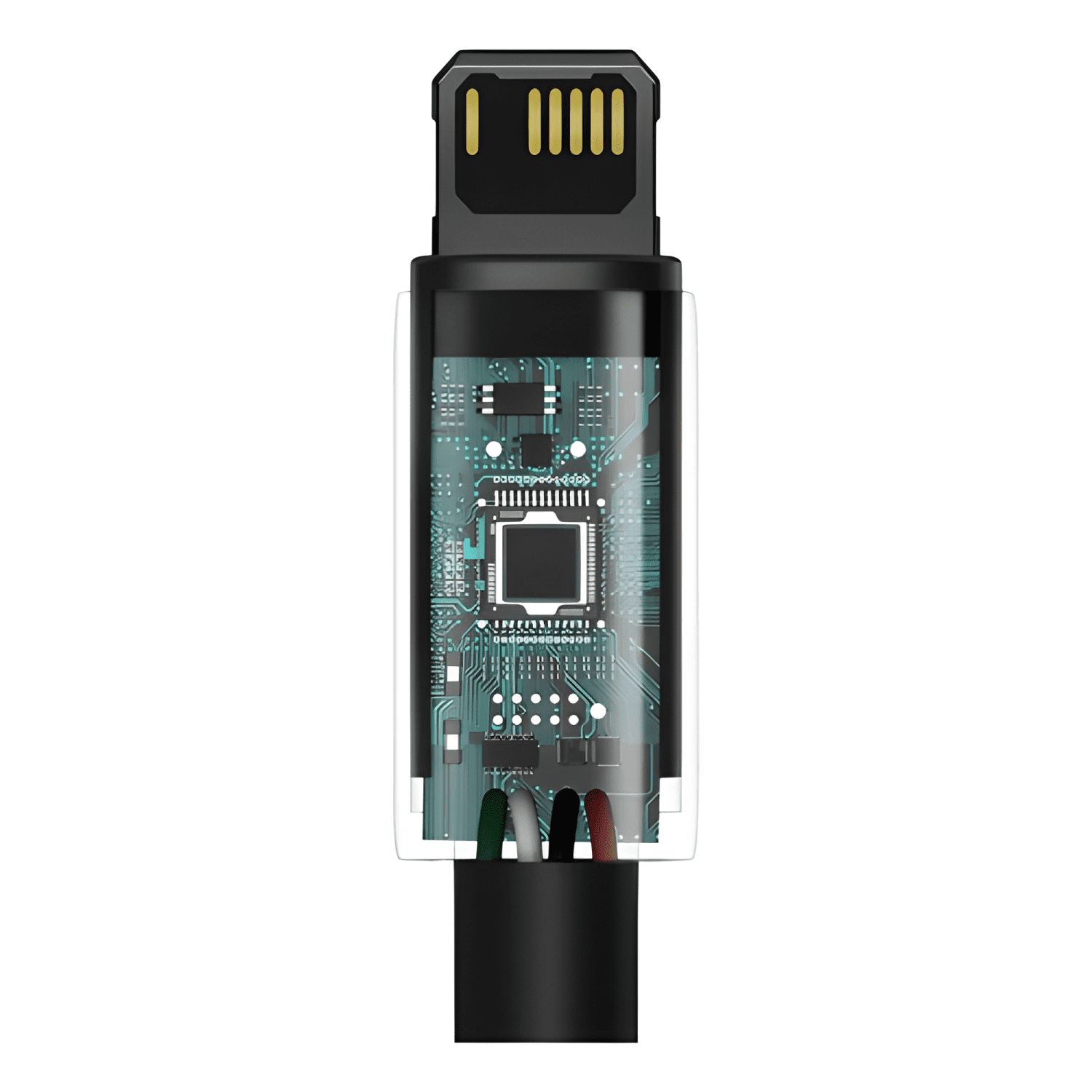 Cable tungsteno usb-a / lightning carga rápida 1 Negro-3