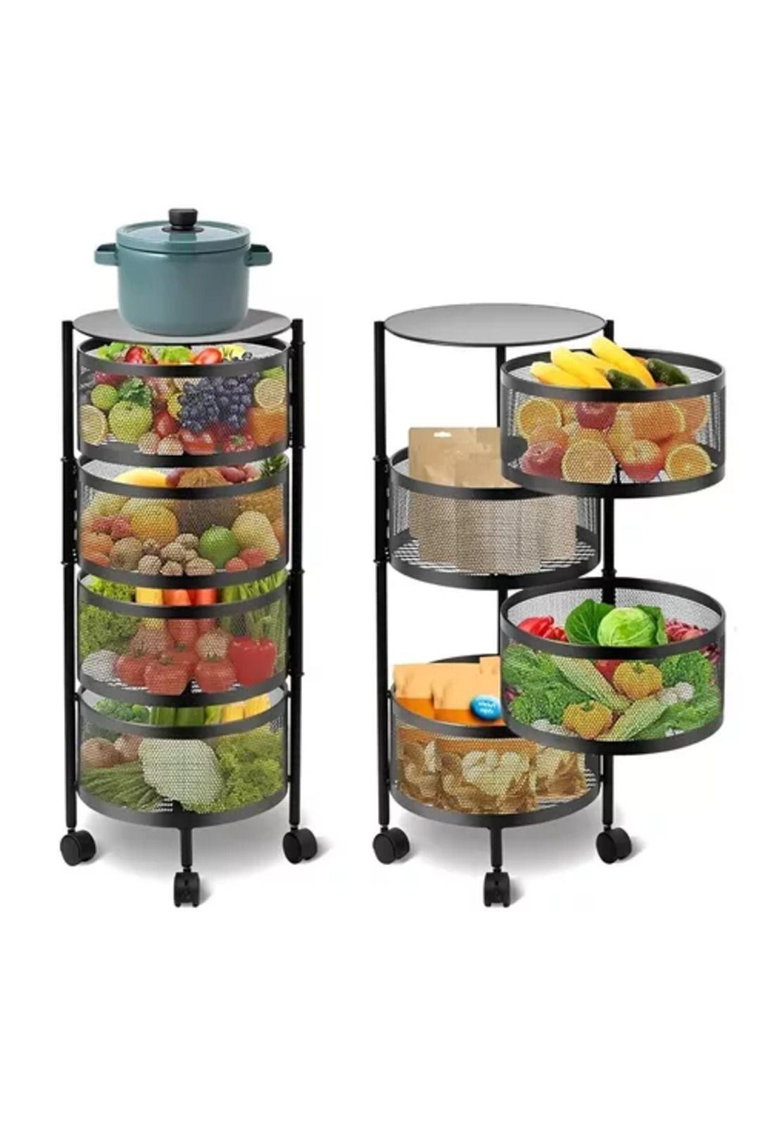 Carro Organizador Ruedas Verduras 4 Niveles-2