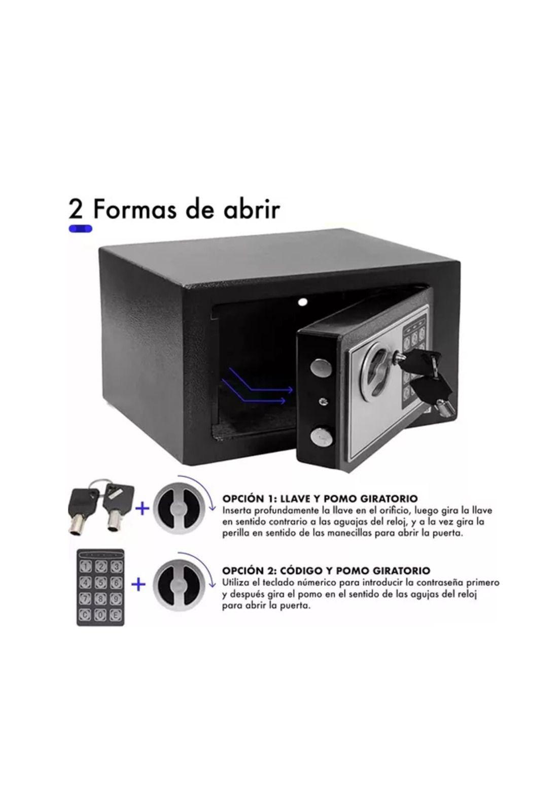 Caja fuerte seguridad electrónica/combinación color negro-4